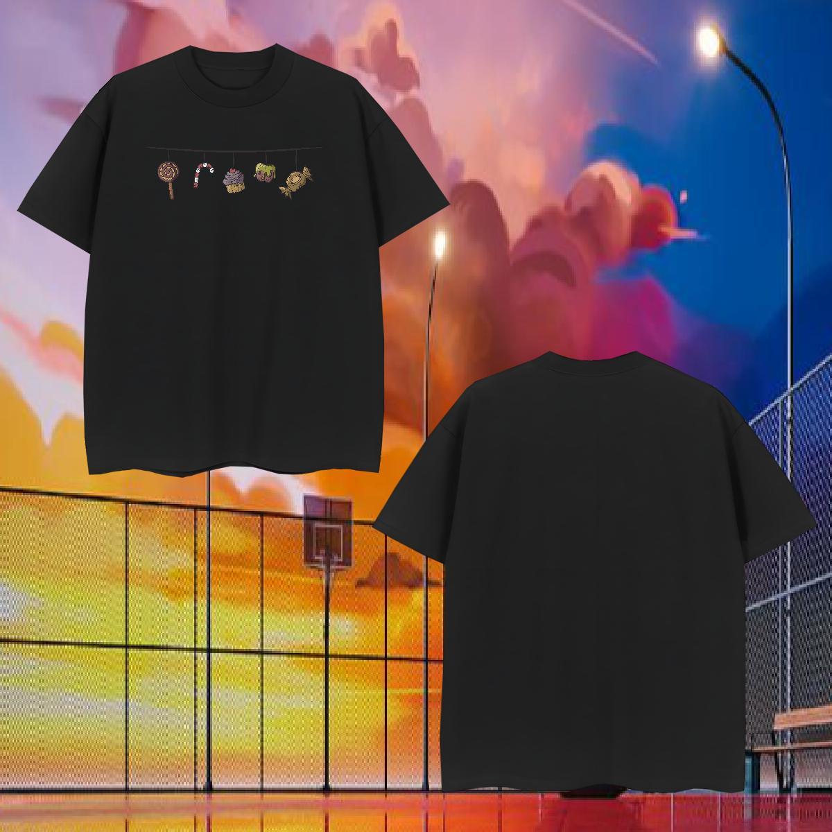 New Arrival Mens T Shirts 230g Cotton halloween Home Outdoor Tops Breathable Short Sleeve Brand Couples T Shirts DIY Logo Oversized