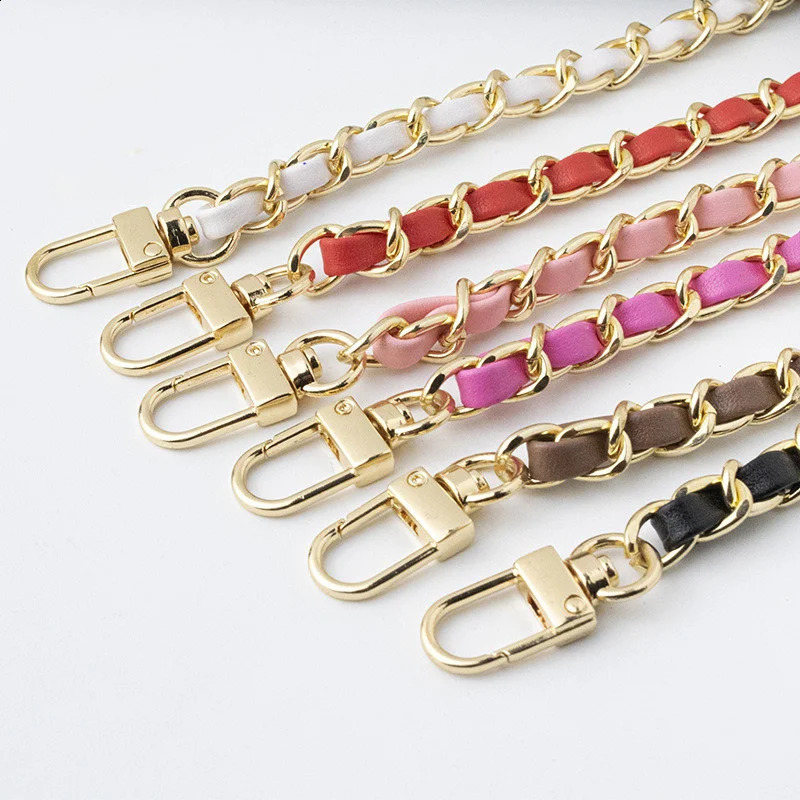 Multicolor Bag Chain Accessories Gold Silver Women Shoulder Metal Strap Crossbody Belt for Handbag 240805
