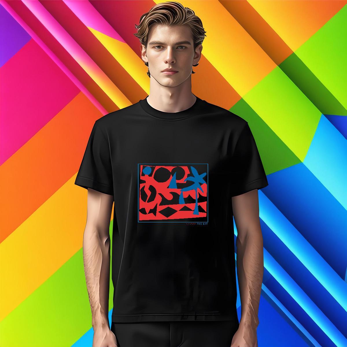 T Shirts Men 230g Cotton handpainted Anime Printing Street Pure Cotton White Plus Size Tshirt for Man Woman 2024 Cool Wear