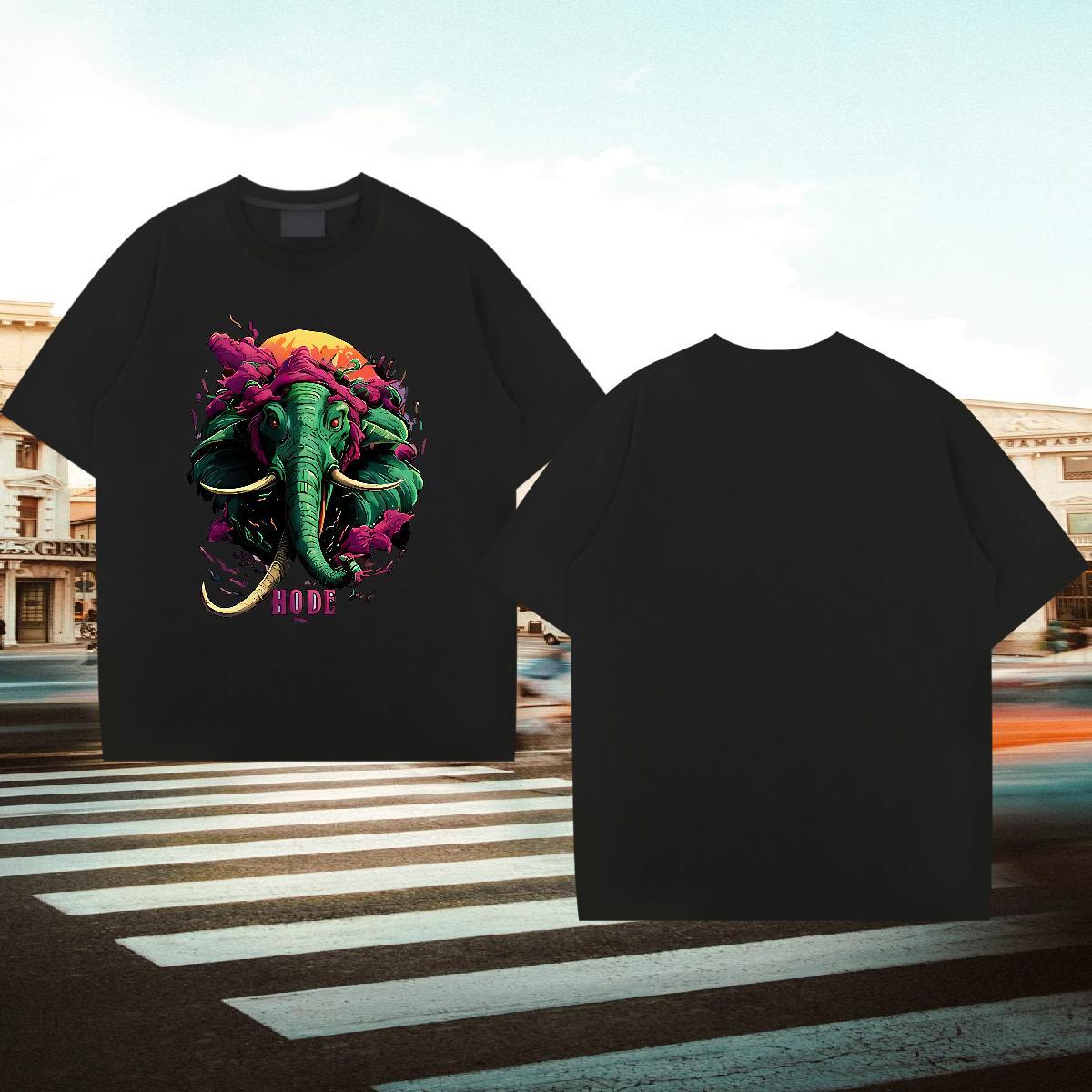 Classic Casual T Shirts Men 230g 100% Cotton Daily Wear Clothes Crew Neck Soft Men Tees Custom Anime