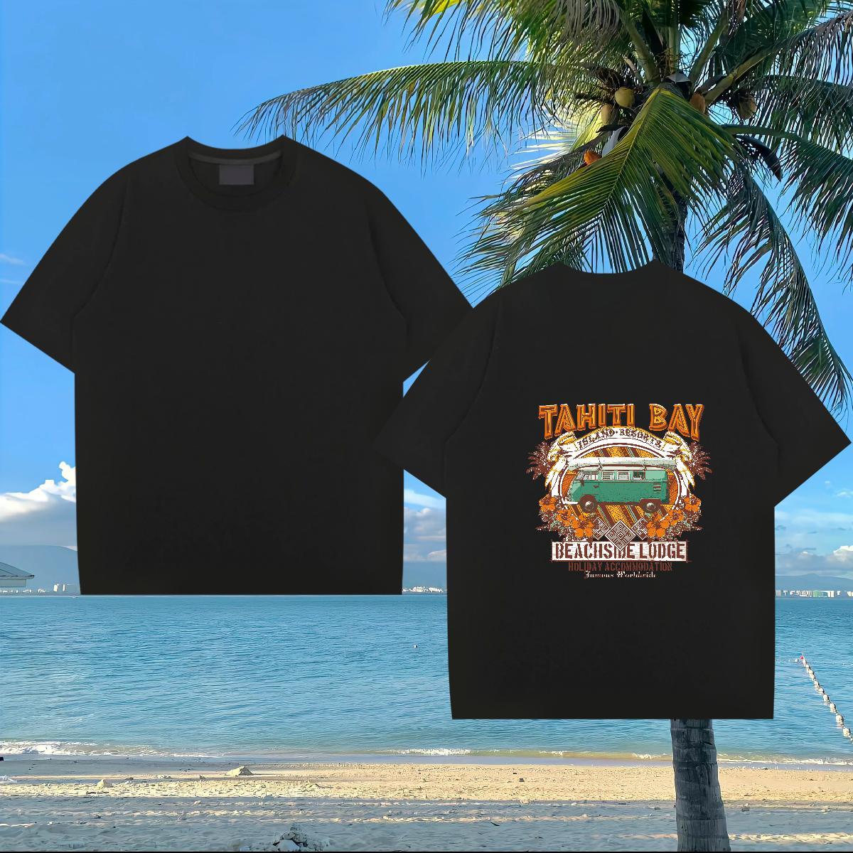 Custom Men T Shirts 230g Pure Cotton flower Summer Casual Clothings Crew Neck Popular Men Tops Tees Oversized 4XL