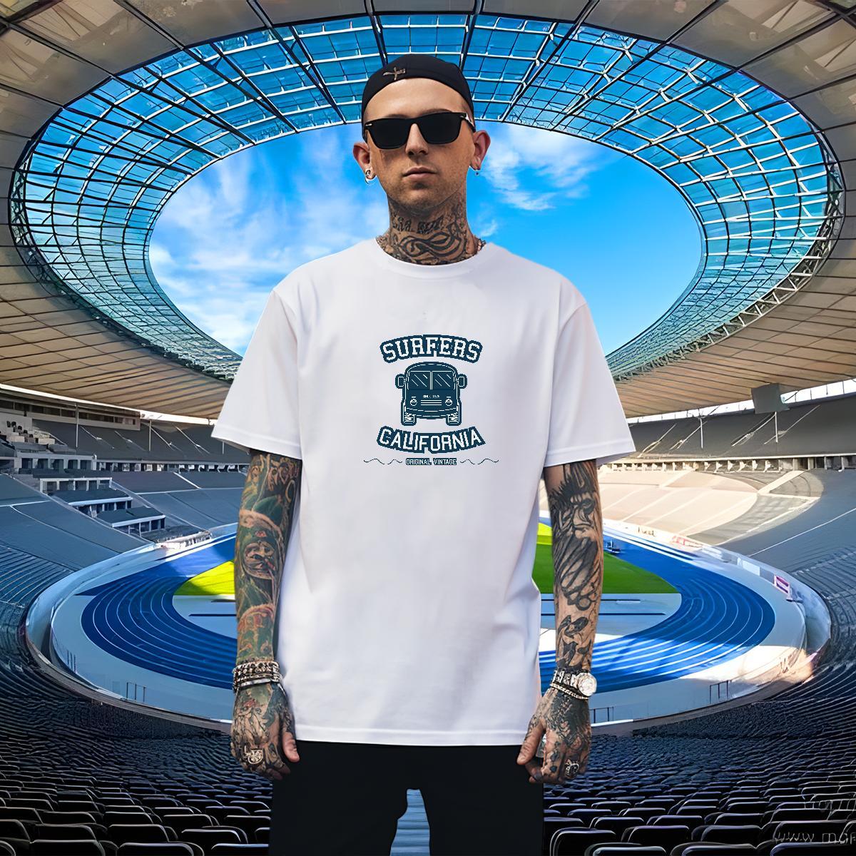 Classic Tshirt for Man Woman 230g 100% Cotton Street Casual letter Cartoon Print Breathable Customized Men T Shirts Tops