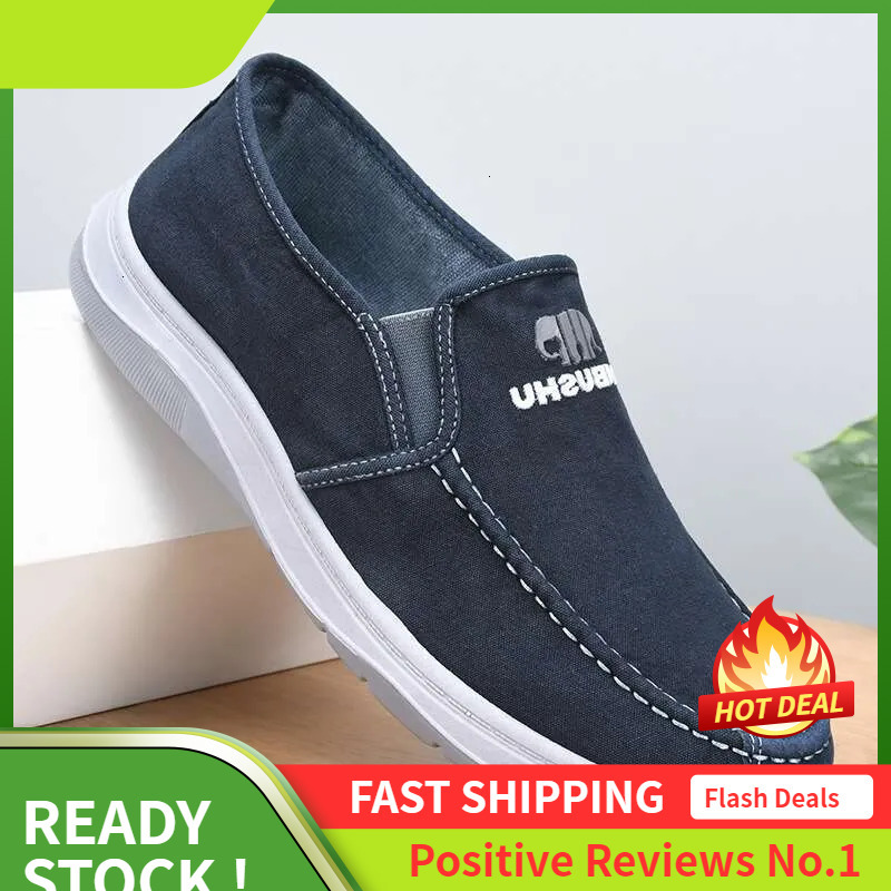 S Old Ddmysports Beijing New Men Canvas Work One Step Lazy Comfortable Sports And Leisure Single Shoes For Outdoor tep ports ingle hoes