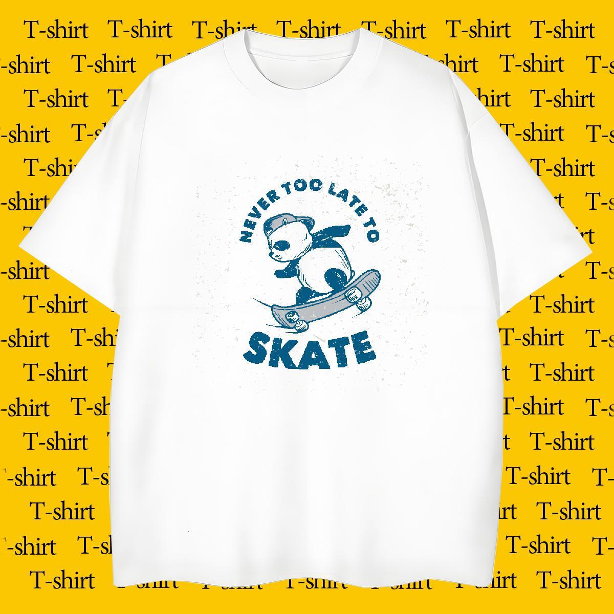 Designer Men Clothes T-Shirt 230g Cotton T Shirts Men Anime Printing Street Crew Neck DIY Wholesale Tees Shirts