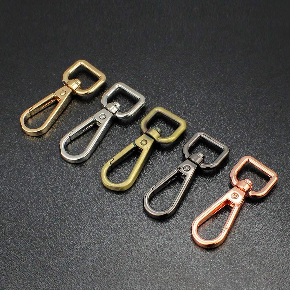 50Pcs Metal Swivel Leather Bag Handbag Purse Shoulder Strap Belt Clip Trigger Buckle Keychain Key Ring Dog Chain Collar Clasp 240805