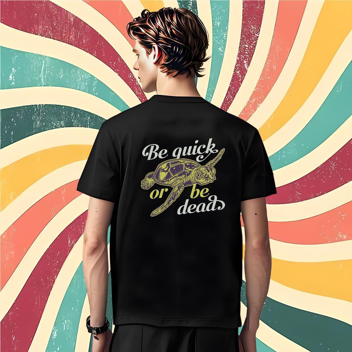 Fashion T Shirts Men 100% Cotton 230g Outdoor Tees Shirts Breathable Loose Mens Tshirts Custom Anime