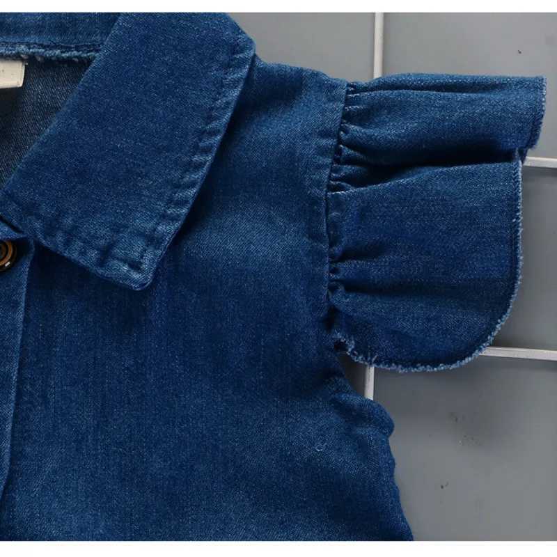 New Summer Fashion Baby Clothing Childrens Cute Short sleeved Dress Childrens Casual Clothing Childrens Clothing Baby Sports ShirtW240720