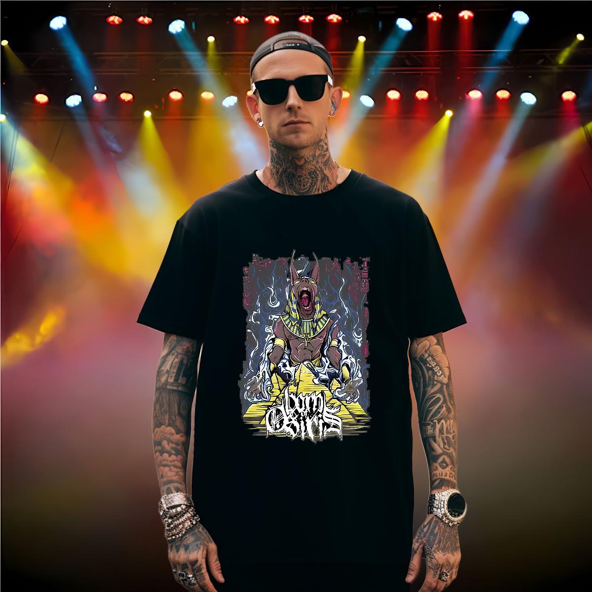 Mens T Shirts 230g Pure Cotton Home Outdoor O-Neck Short Sleeve Cartoon Print Tshirt for Man Woman Casual New Cool Design Polos