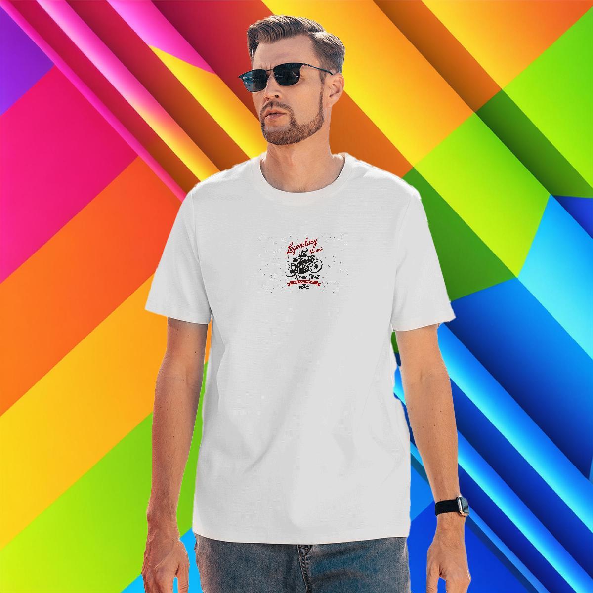 Classic Men Tops Tees 230g Cotton Anime Printing Street Motorcycle DIY Printed Short Sleeve Soft 2024 T-Shirts Top Tees