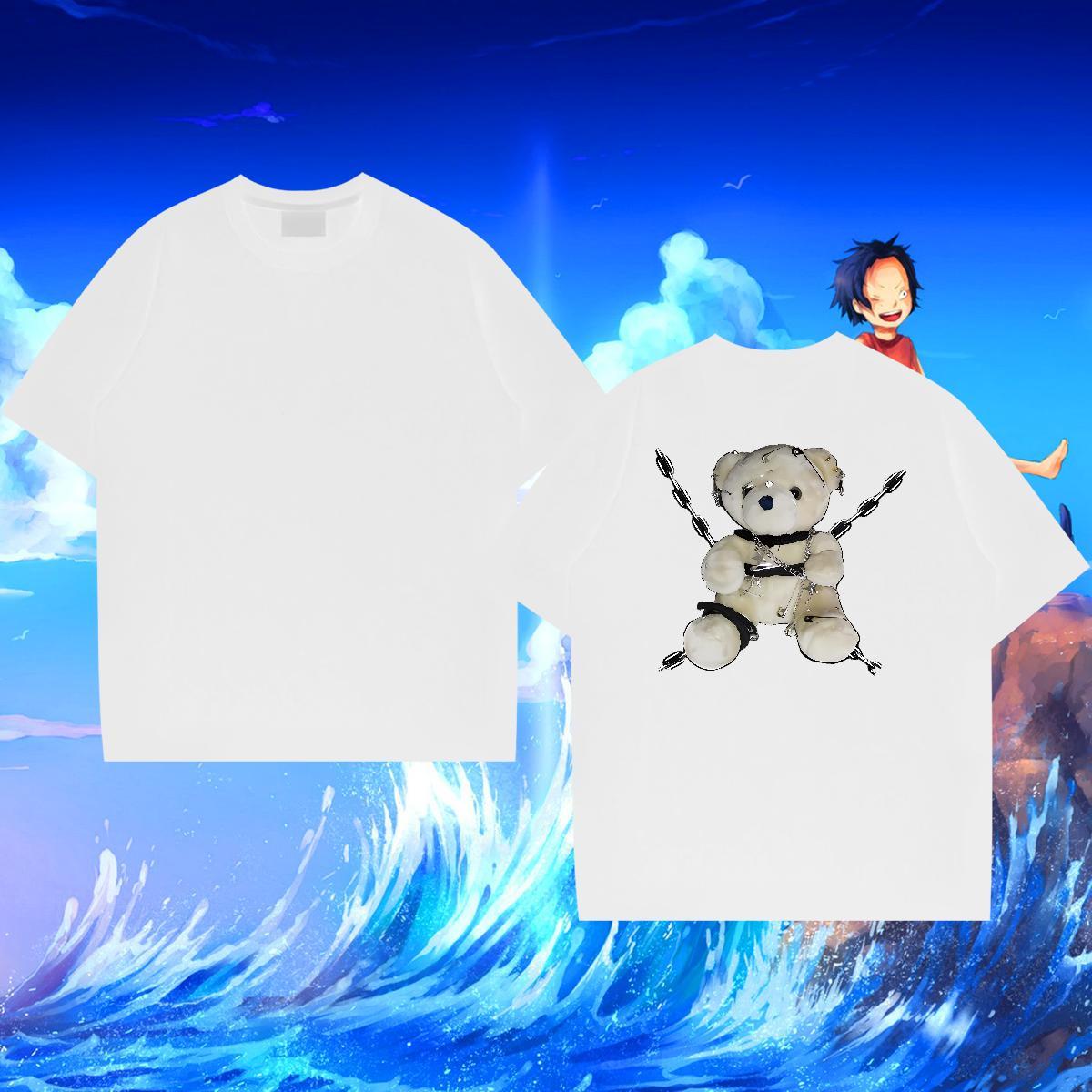 Brand T-Shirts 230g 100% Cotton bear Daily Wear Tees Breathable Soft Popular Couples T Shirts DIY