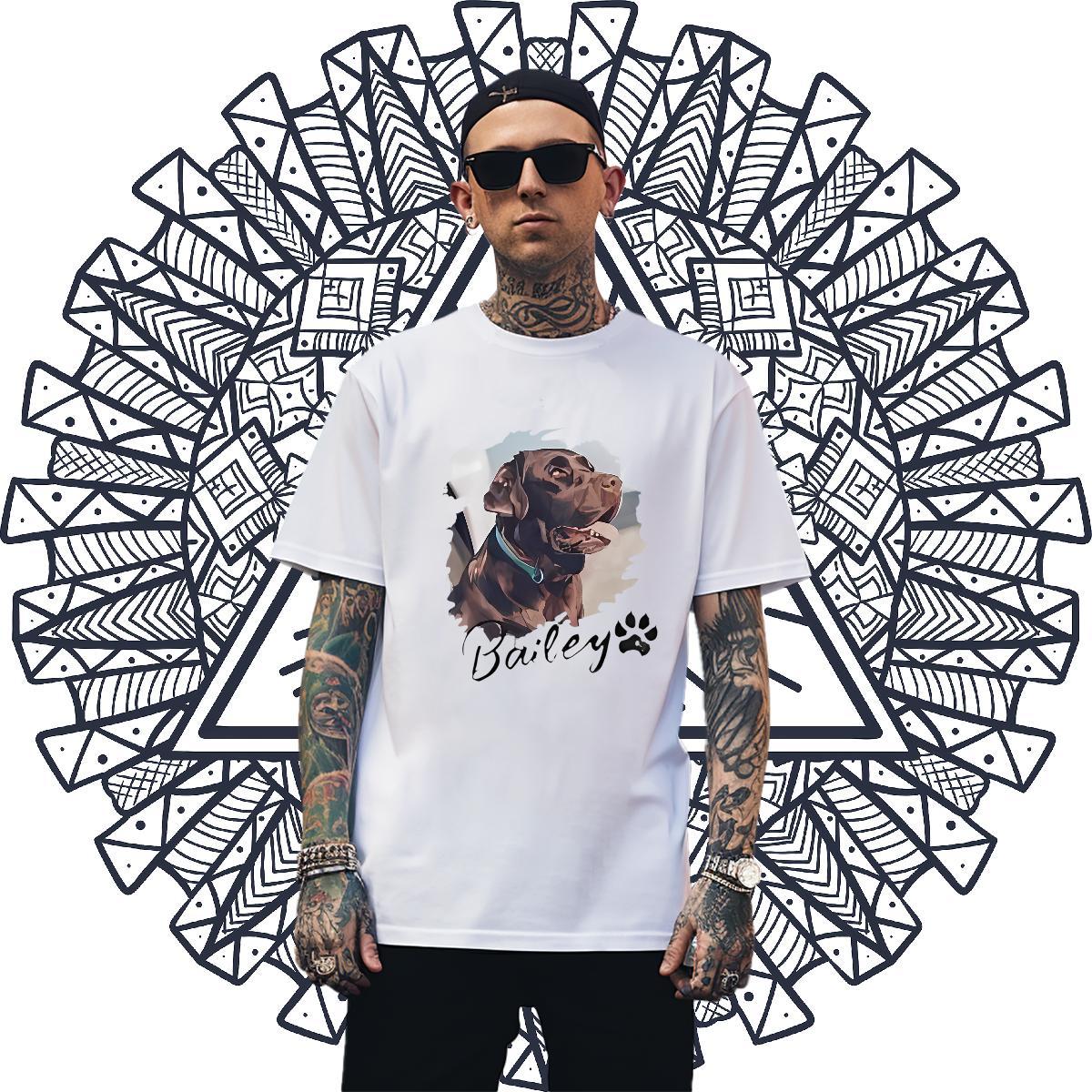 Cool Design Tshirt for Man Woman 230g Pure Cotton Street dog Oversized Breathable Short Sleeve 2024 Designer T Shirt For Man Tees