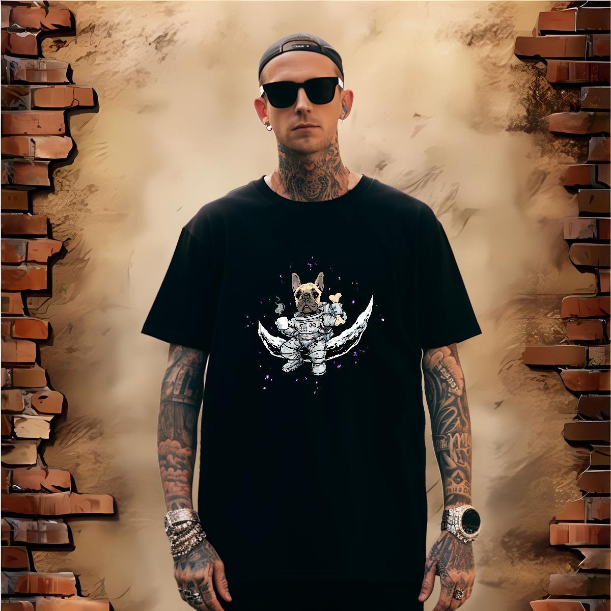 Man T Shirts 230g Cotton animal Beach Breathable Crew Neck Custom Print Oversized Couples T Shirts Classic TOP Quality Tops Tees