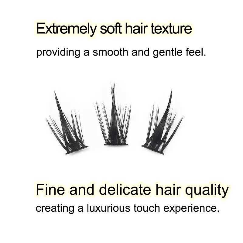 High Capacity 160 Episode Anime Eyelash Sunshine Eyelash Like Wang Hong Japanese Cosplay Wispy Density Eyelash Cluster W240803