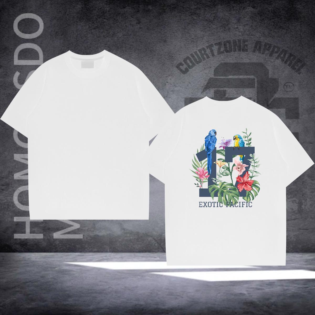 Customized Mens T Shirts 230g Cotton bird Anime Printing Street Tshirts Short Sleeve Soft Popular Mens Tshirts Customized Print