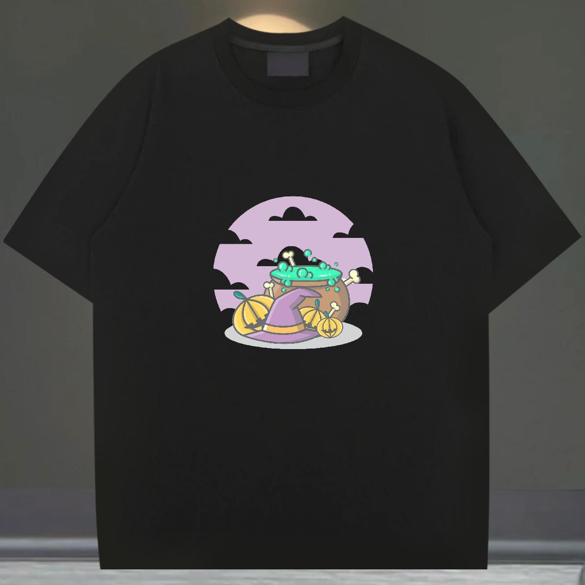 Casual New T-Shirts 230g Cotton Christmas Street Casual Tshirts Breathable Soft Comfortable Men Clothes T-Shirt Plus Size Custom