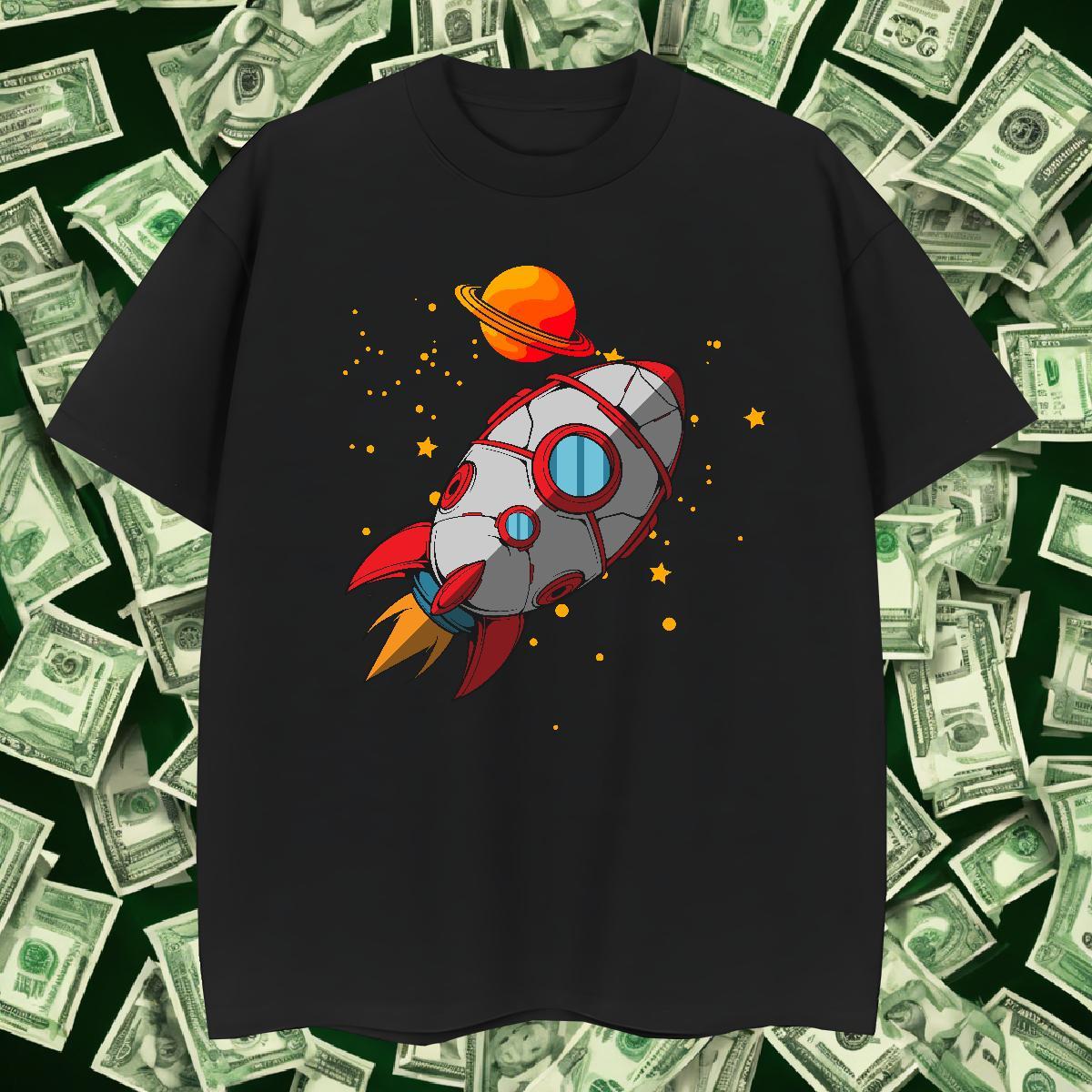 T Shirt For Man 230g 100% Cotton universe Sports Casual Crew Neck Customized Print Men Clothes T-Shirt New Loose Tees Shirts