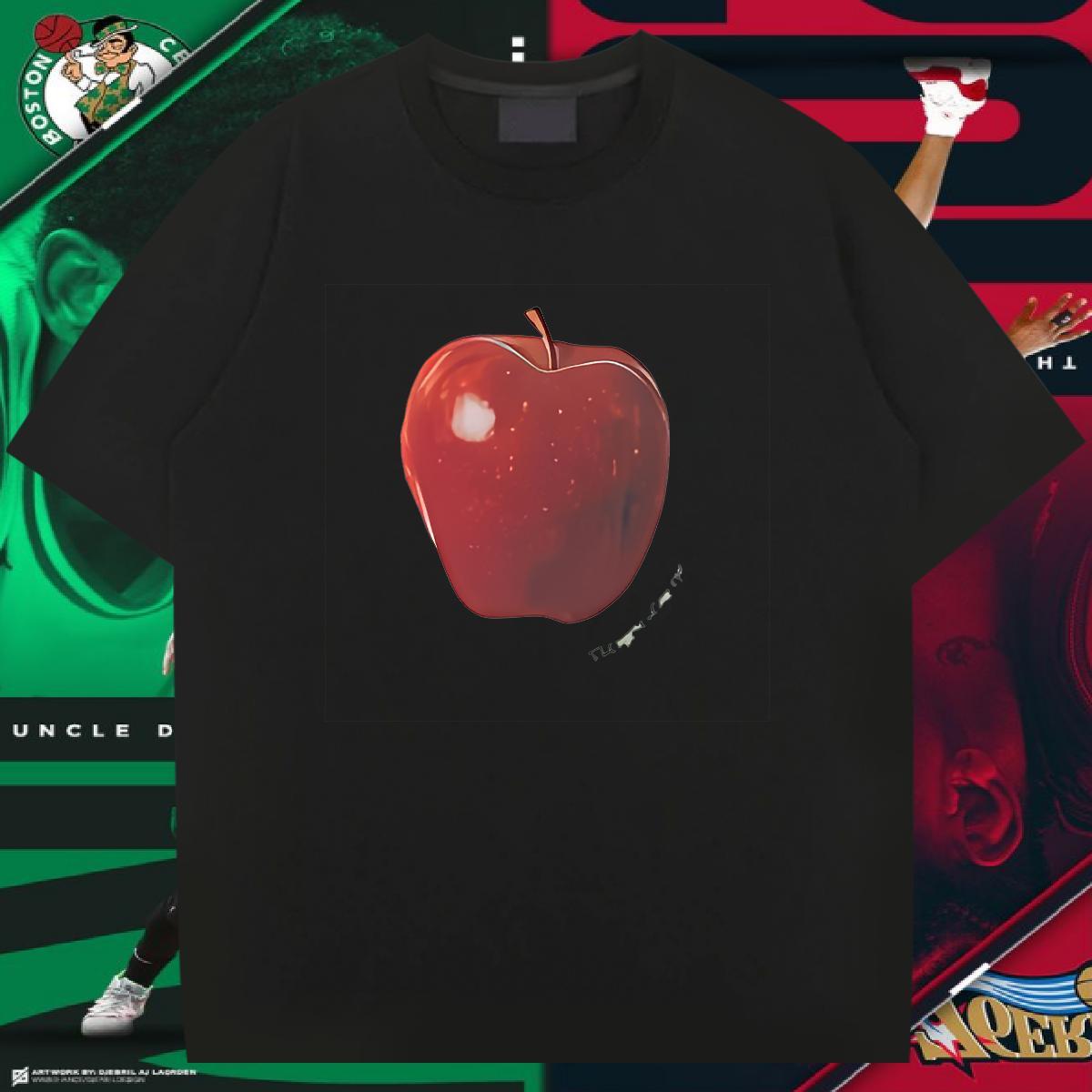 T Shirts Men 230g 100% Cotton fruit Street Wear Short Sleeve O-Neck DIY Anime Men Tees 2024 Designer Tops Shirt