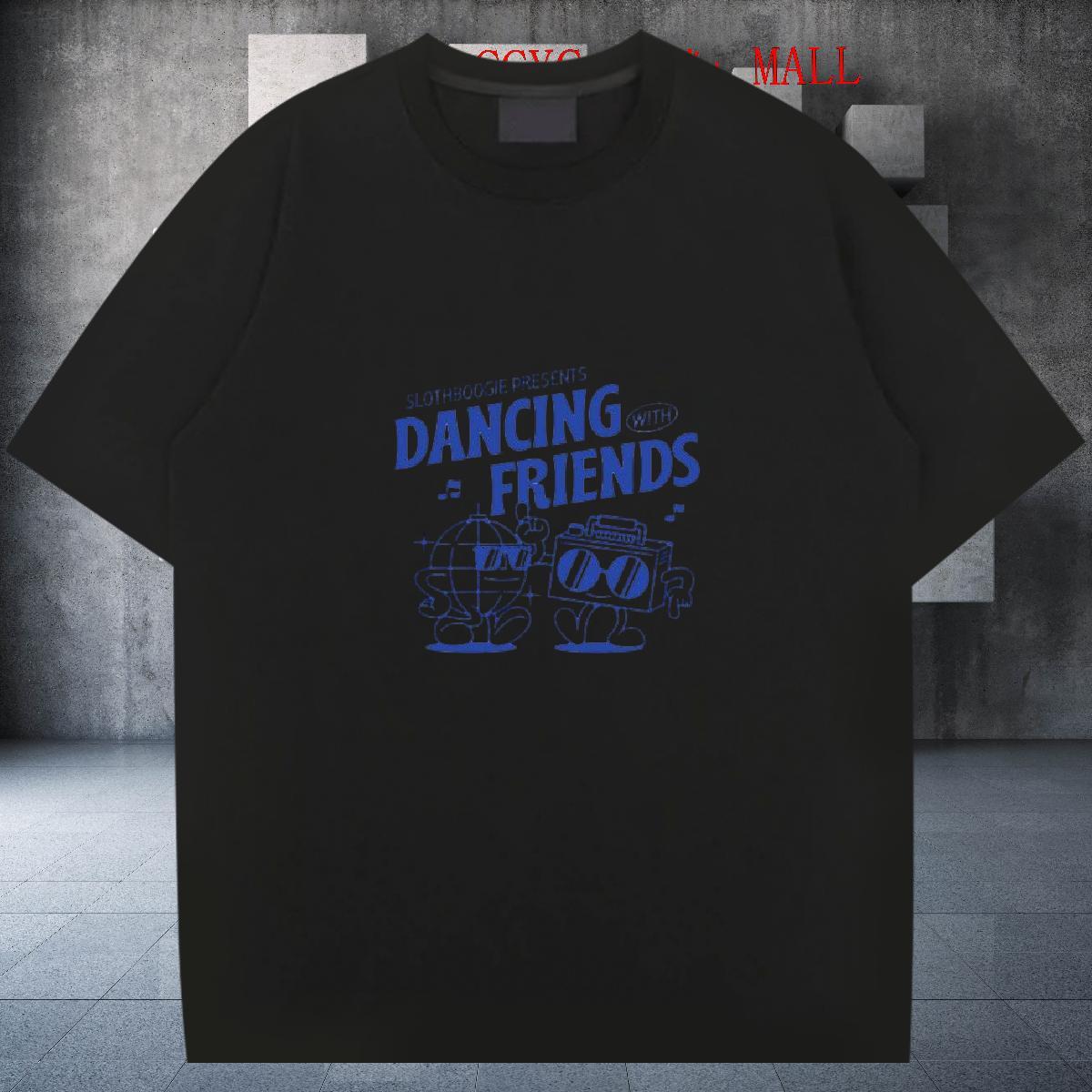 Classic Men Tops Tees 230g Pure Cotton Street Casual letter Custom Printed Breathable Short Sleeve Fashion Casual Men T Shirts Wear