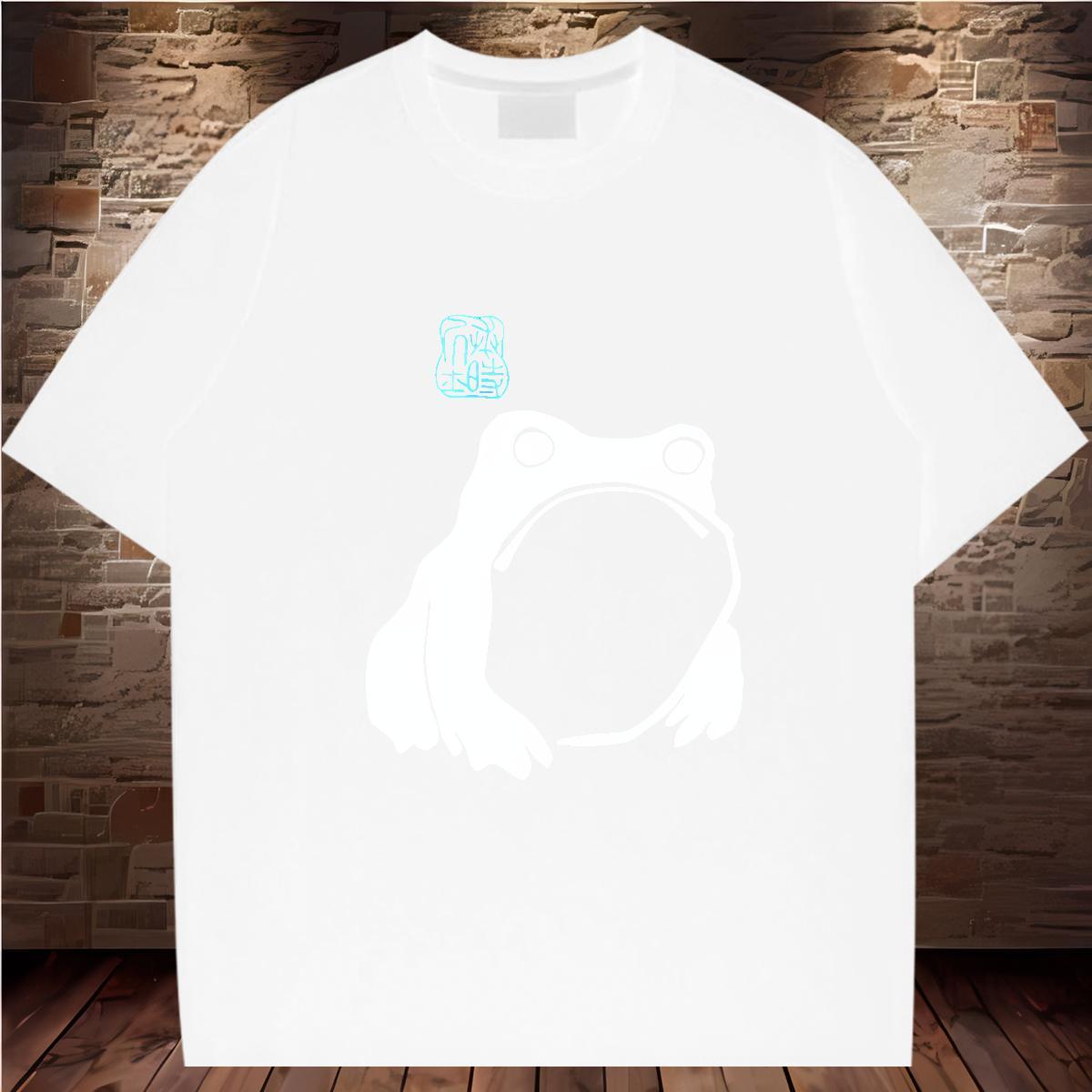 Mens T Shirts 100% Cotton 230g bear Daily Outfit O Neck Short Sleeves Skull Tshirts DIY Loose Fit Tops