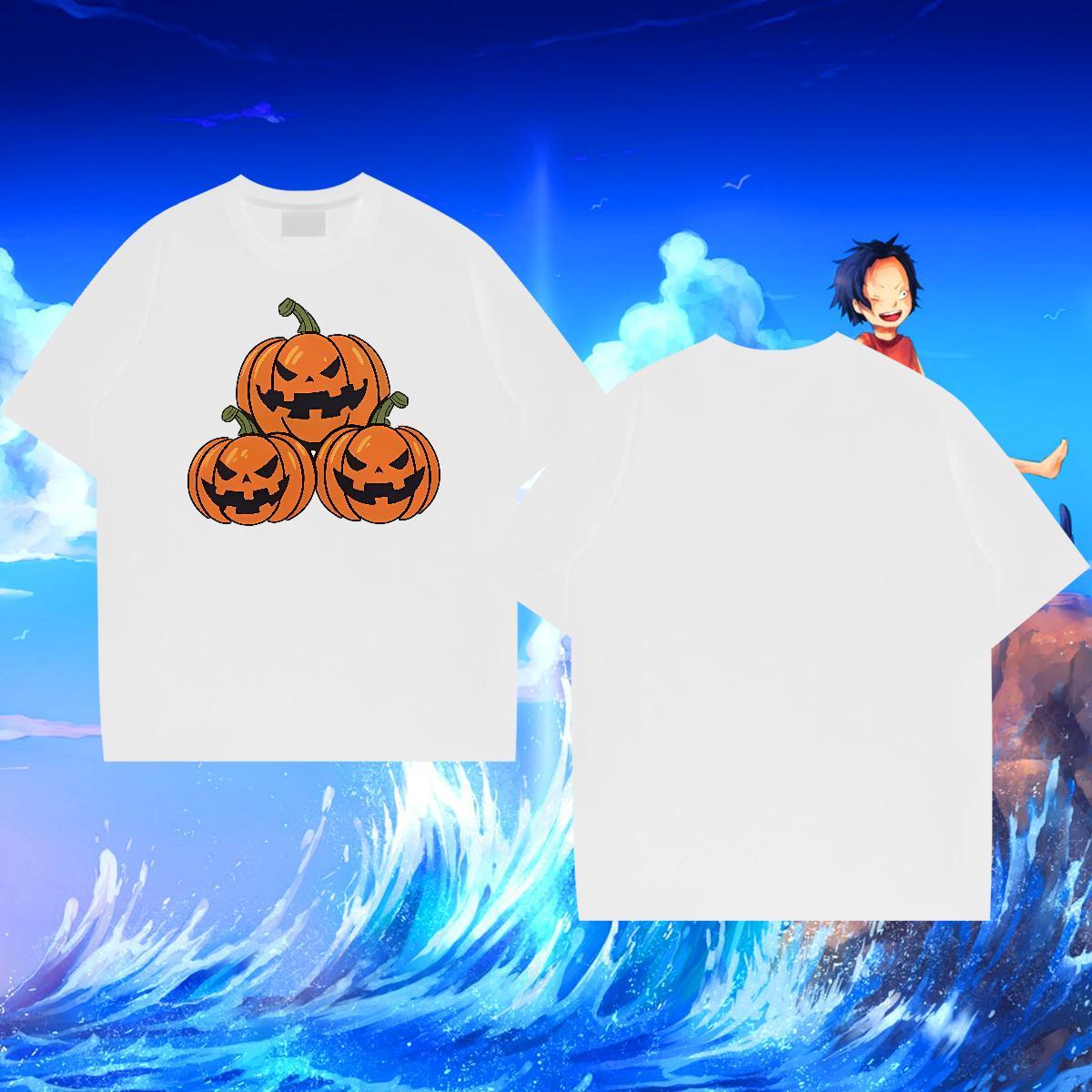 Custom Mens T Shirts 230g 100% Cotton halloween Spring Summer Clothings Breathable Crew Neck Comfortable Men Tops Tees Custom Print Plus Size