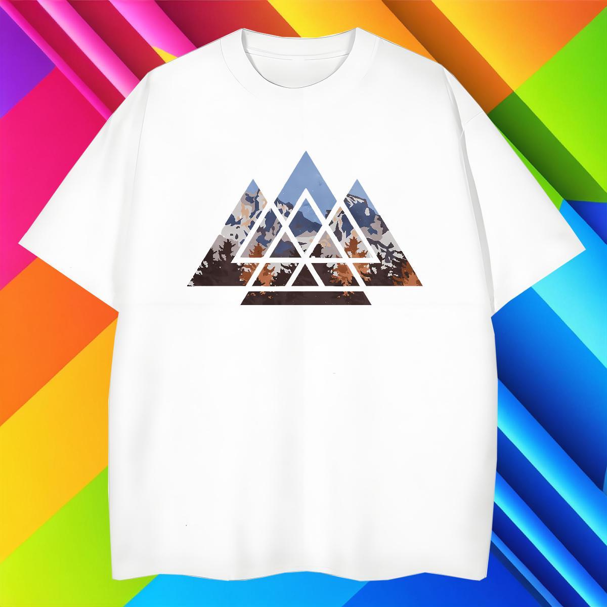 Loose Tshirt for Man Woman 230g 100% Cotton Home Outdoor mountains Custom Cartoon Crew Neck Breathable Wholesale Men T Shirts Tshirts