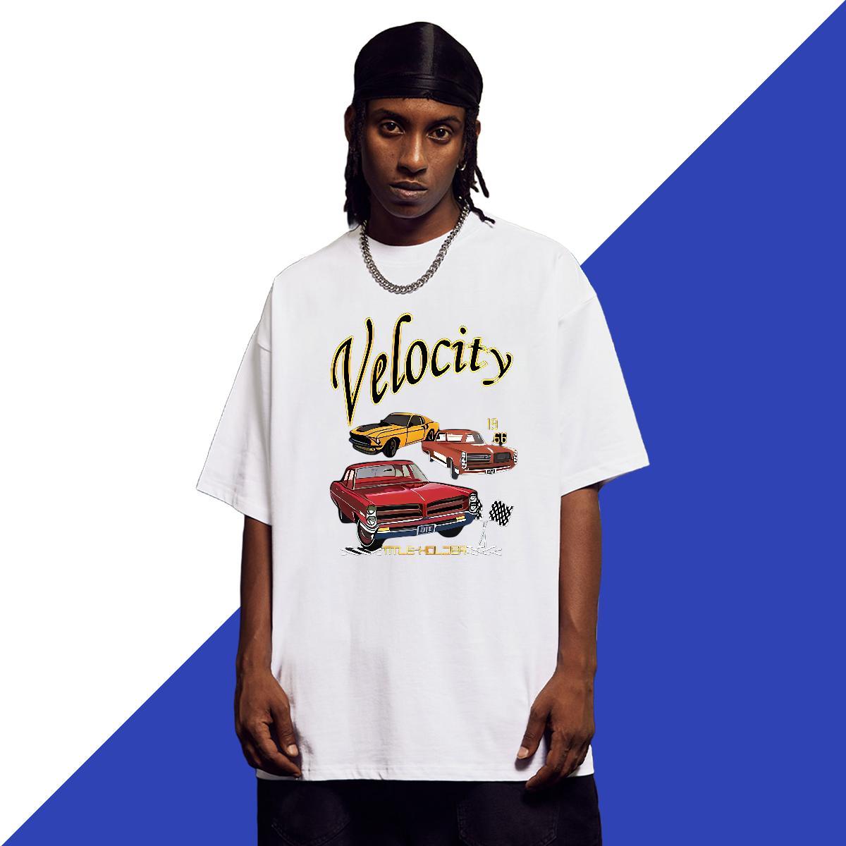 Designer Tshirt for Man Woman 230g Cotton Anime Printing Street car Custom Printed Breathable Soft Classic T shirt Tees Shirts