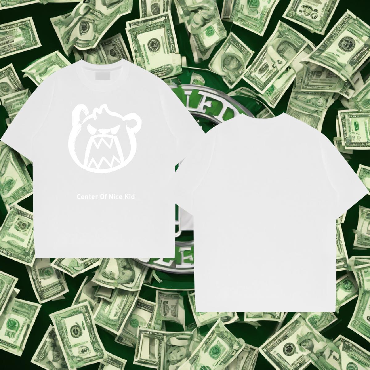 Unisex Men Tops Tees 230g 100% Cotton Sport bear Anime Print Breathable Soft Classic T Shirts Men Tops Shirt