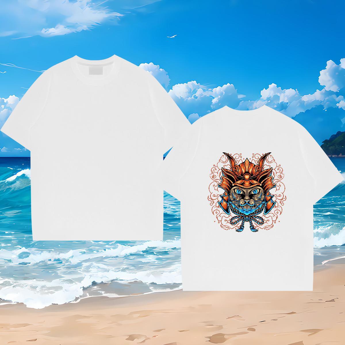 Stylist Man T Shirts 100% Cotton 230g cute Street Tshirts Breathable Crew Neck Free Shipping Tshirt for Man Woman Floral Print
