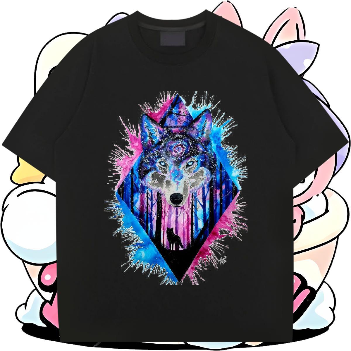 Brand Mens Tshirts 230g Pure Cotton Sport wolf Custom Big Size Breathable Soft Factory Direct T Shirt For Man Tops Tees