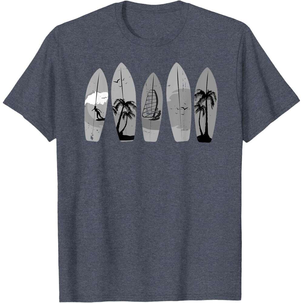 T shirt Mens Surfing Surfboard Vintage Classic Retro Surfboarder Surfer T-Shirt shirts tshirt graphic tee Casual tops summer clothes Short sleeve Free