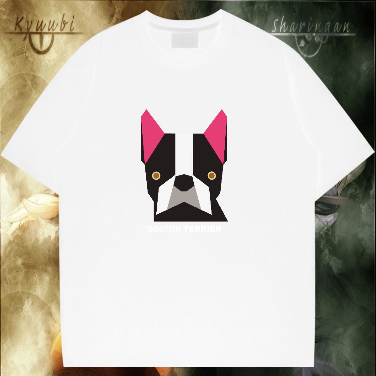 Popular Mens Tshirts 230g 100% Cotton Anime Printing Street dog Custom Big Size Breathable Soft DIY Men T Shirts Tee Shirt