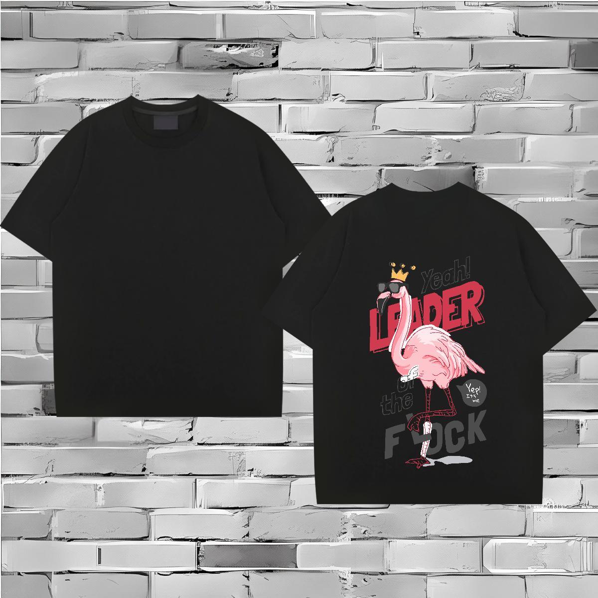 2024 DIY Mens T Shirts 100% Cotton 230g bird Casual Polos Crew Neck TOP Quality Men Clothes T-Shirt Custom Print Oversized