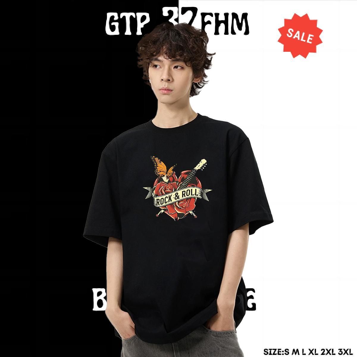 Popular Mens Tshirts 100% Cotton 230g Street letter DIY Anime Breathable Crew Neck Brand T-Shirts Top Tees