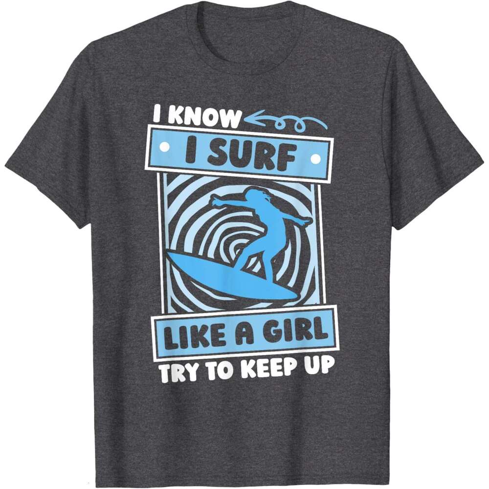 2025S Fashion Designer Fashion T shirt Men s Surfing Girl Wave Surfer Surfer Pattern Casual Top Summer Clothing Short Sleeve Free Shipping