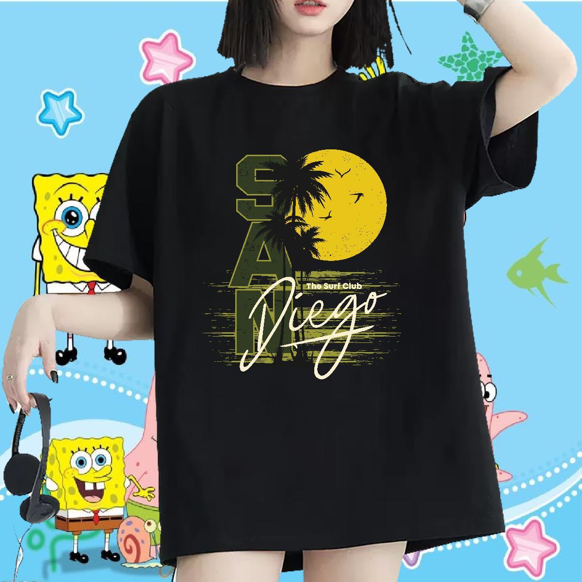 Free Shipping Womens T Shirts Short Sleeve O-Neck Unisex Tshirts Anime sun Summer Casual 100% Cotton 230g 2024 Top Shirts