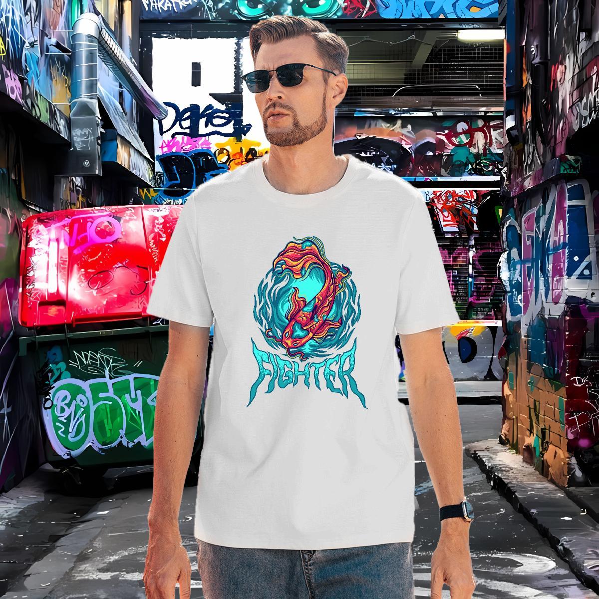 T shirt 230g Cotton Spring Summer Breathable Short Sleeve Cartoon Printing L-4XL Tshirt for Man Woman 2024 Comfortable Tees Shirts