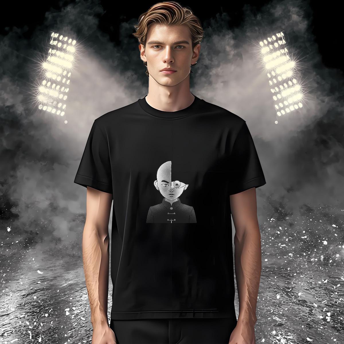 T-Shirts 230g 100% Cotton portrait Street Breathable Short Sleeve White Plus Size Men Tshirts Classic Designer Polos