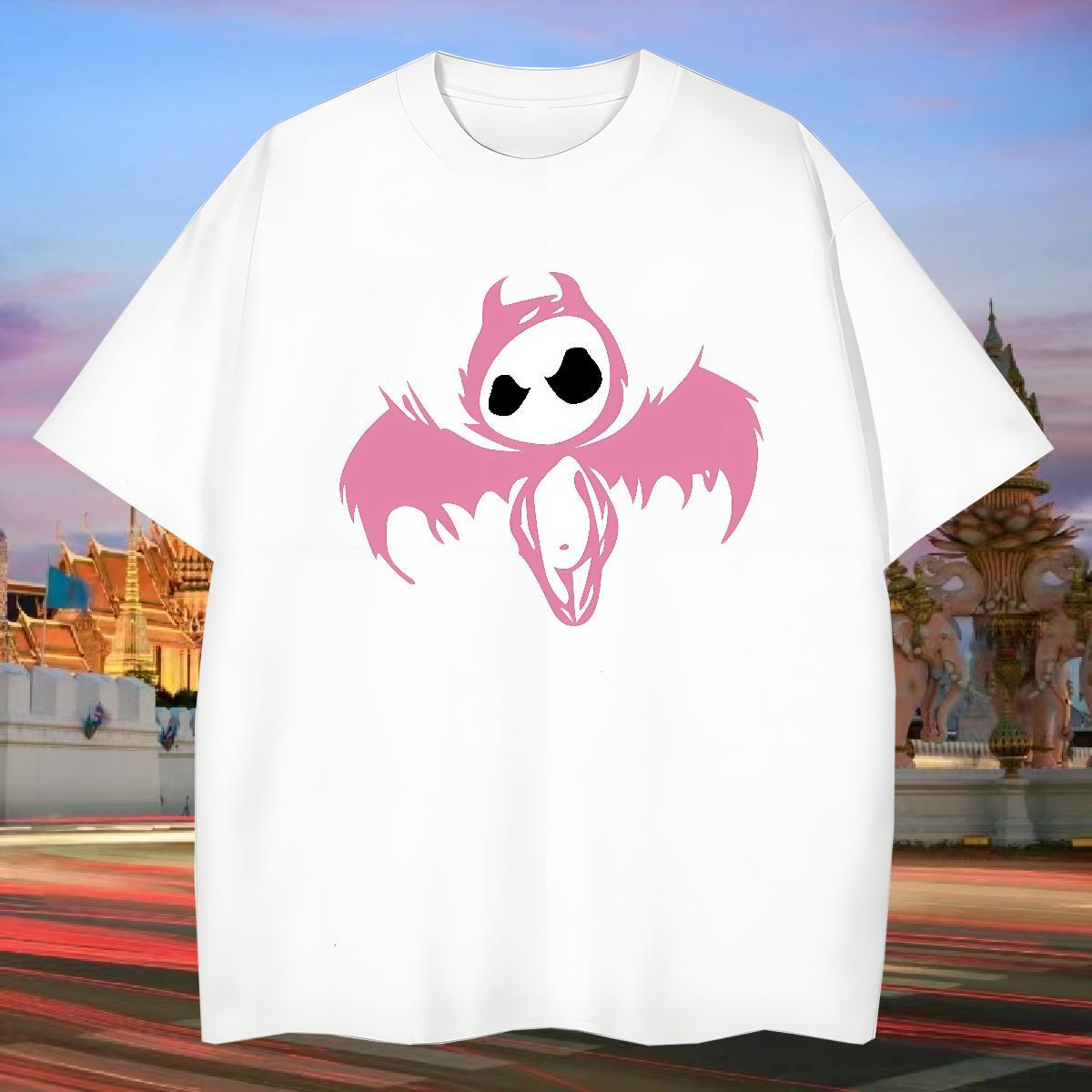 Mens T Shirts 100% Cotton 230g ghost Casual Beach Breathable Crew Neck Oversized 3XL 4XL Couples T Shirts Fashion Design Comfortable Polos