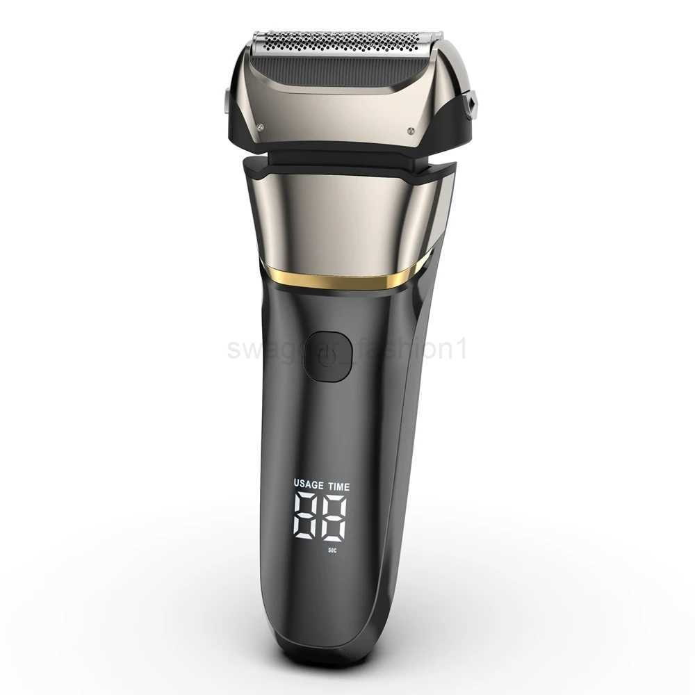 Powerful Electric Shaver For Men Wet Dry Facial Electric Razor Beard Foil Shaving Machine Men Grooming Set RechargeableXJ240806