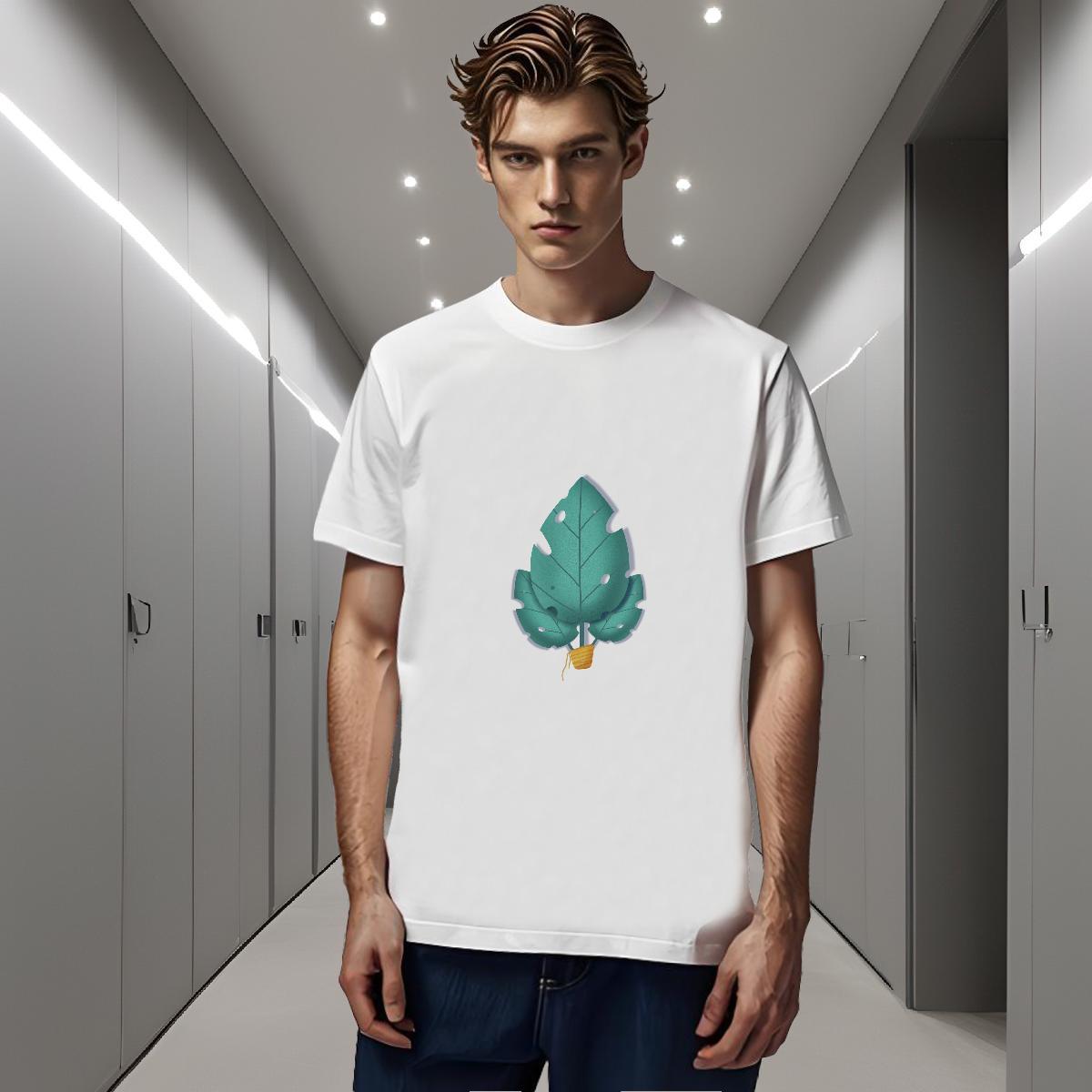 Men T Shirts 230g Cotton painting Spring Summer Breathable Crew Neck Customized Mens Tshirts Fashion Casual Designer Tops Shirt