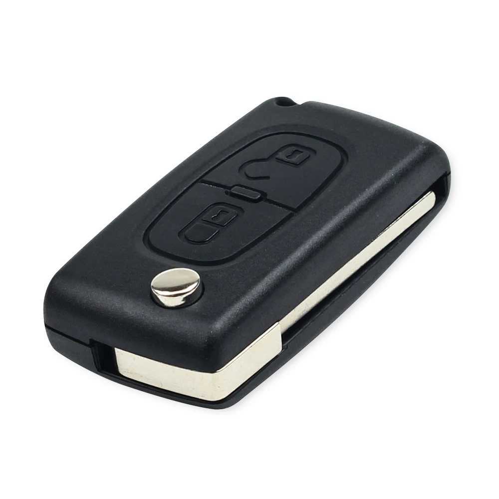 Car Key KEYYOU 2/3 Buttons Filp Remote Car Key 433MHz For Citroen C1 C2 C3 C4 C5 Berlingo Picasso For Peugeot 207 307 ID46 CE0536 CE0523L2486