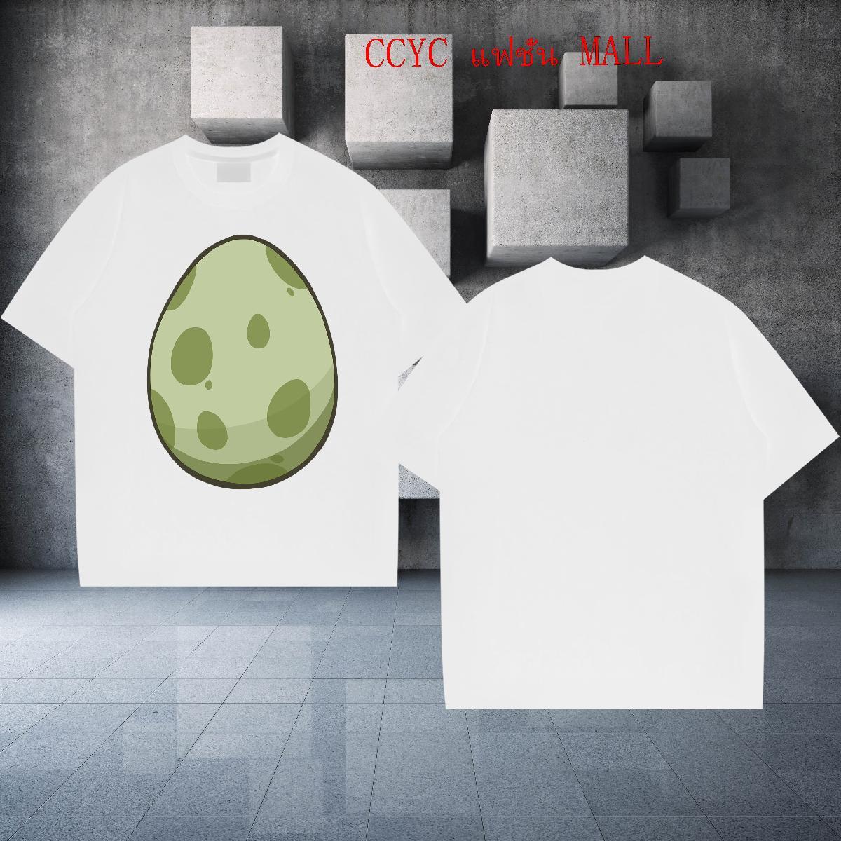 New Designer T Shirt For Man 230g 100% Cotton dinosaur egg Street Wear Clothes Breathable Short Sleeve Loose Men Tees Anime Print