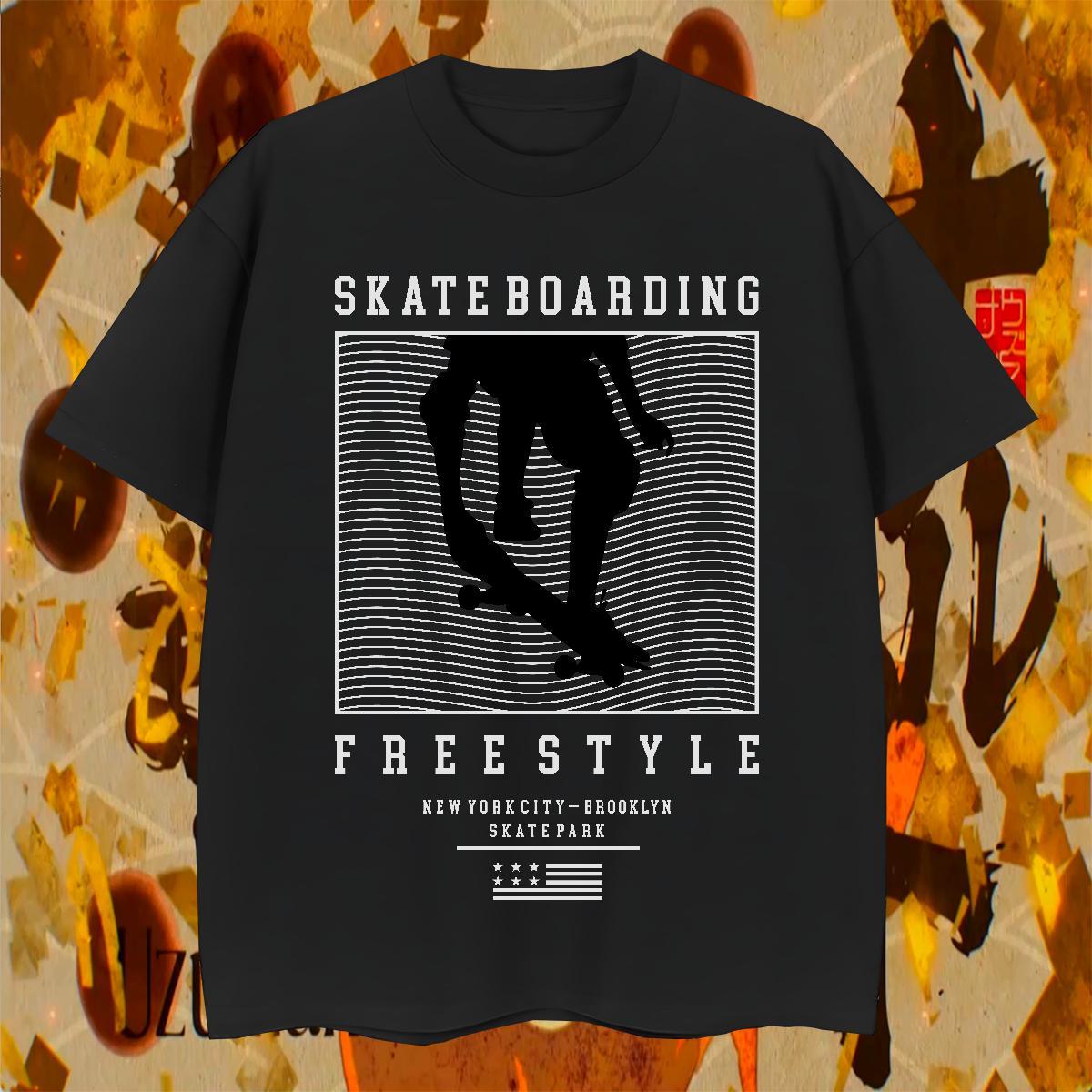 T-Shirts for Men 100% Cotton 230g icon Street Breathable Soft Custom Anime Men Tees Brand Loose Fit Clothes