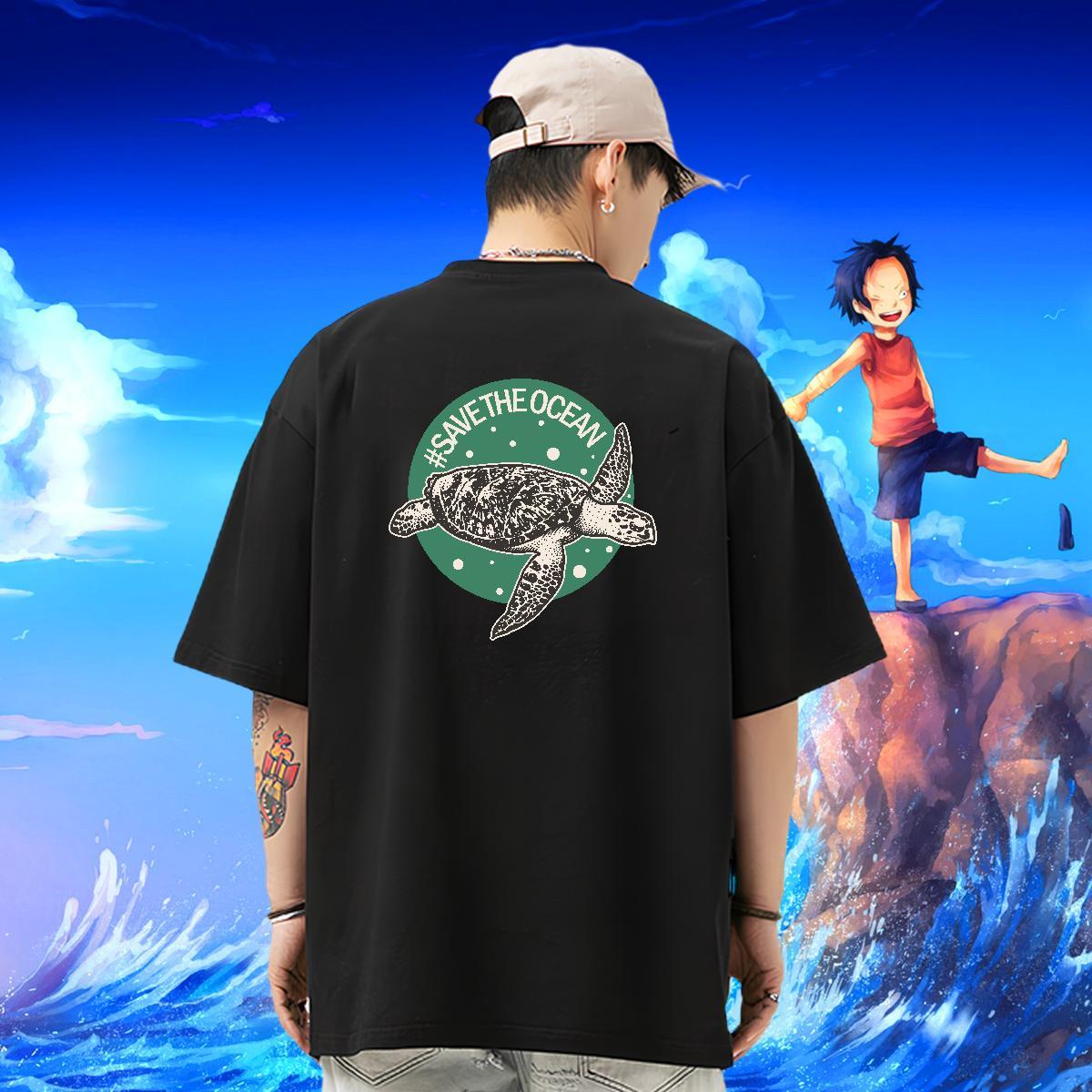 Classic Casual Mens T Shirts 100% Cotton 230g tortoise Home Outdoor Clothings Breathable Crew Neck Brand Men Tshirts Custom Big Size