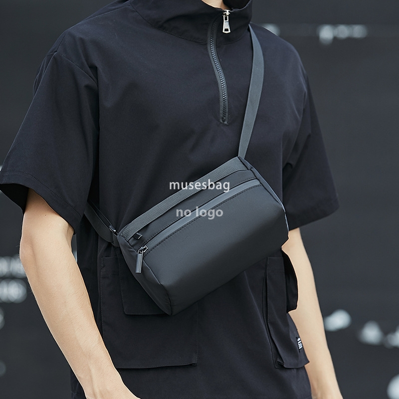 Men's shoulder bag crossbody bag Fashion brand small backpack casual day small body bag boys small diagonal bag solid color