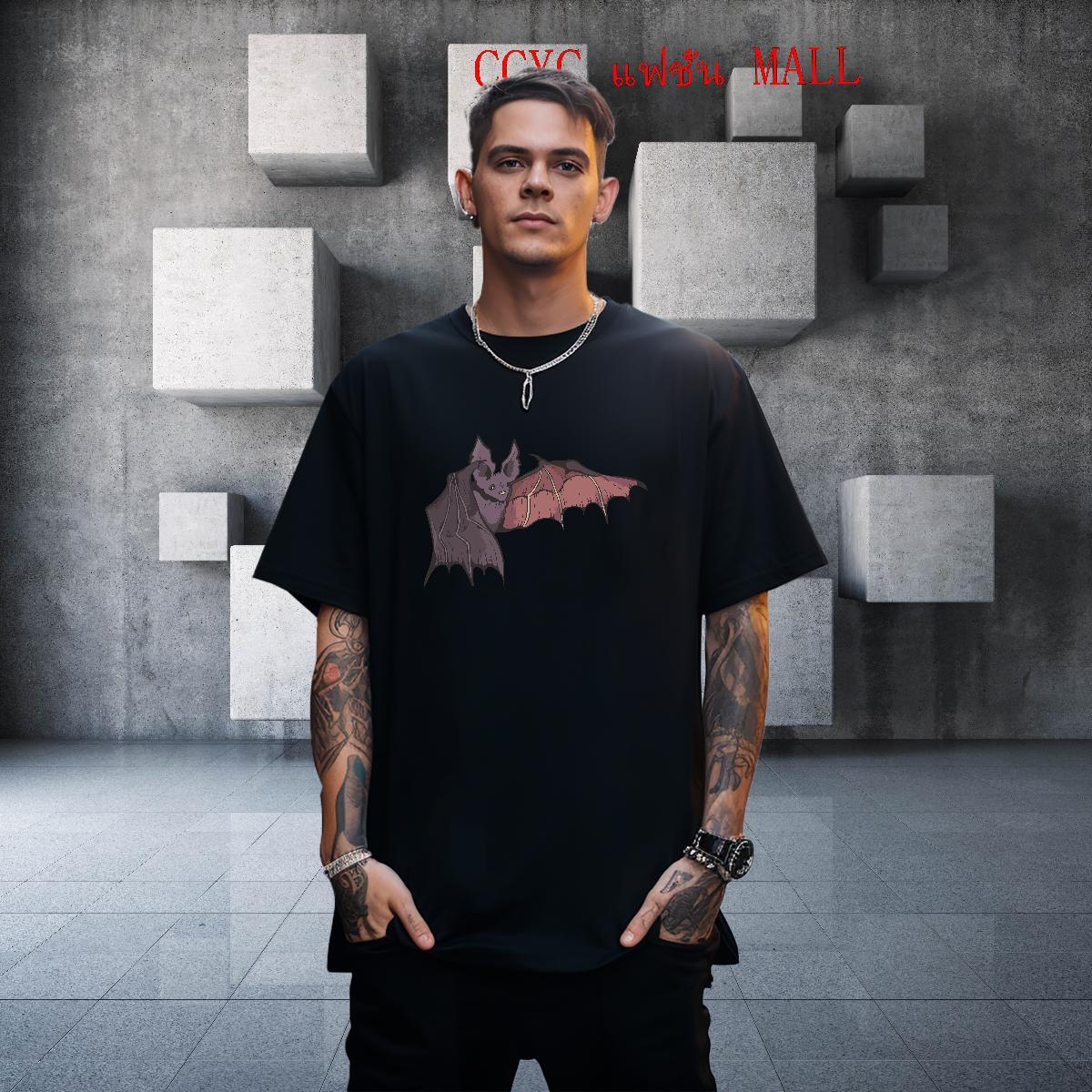 Cool Men Tops Tees 230g Cotton bat T-Shirts for Men Casual Beach Crew Neck Breathable Oversized Free Shipping Tee Shirt