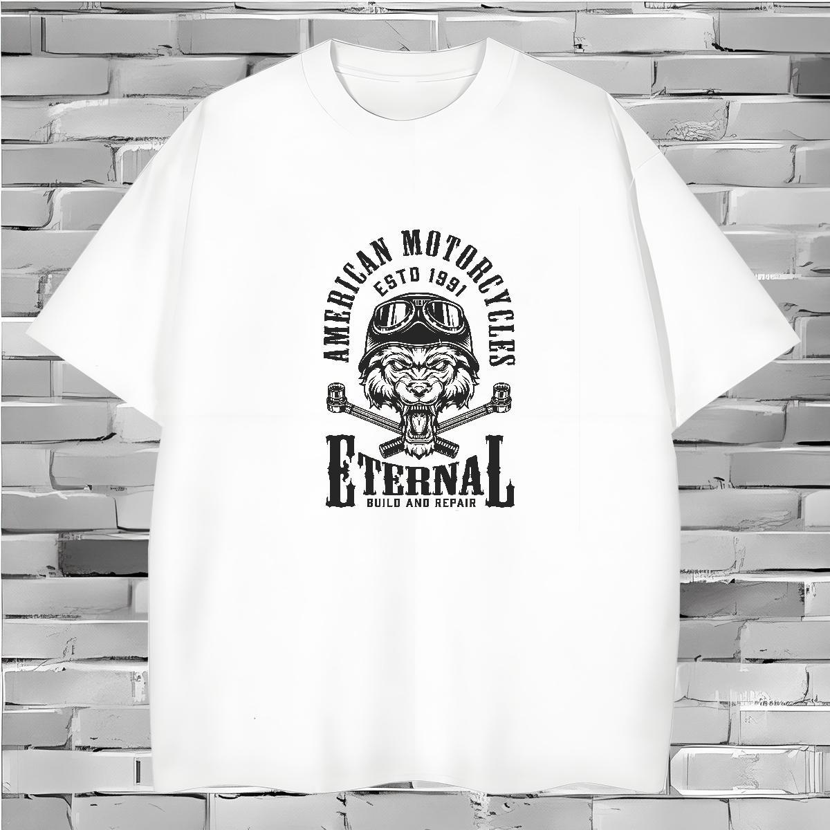 Man T Shirts 230g 100% Cotton Spring Summer Crew Neck Breathable Custom Print Plus Size Men Tshirts Fashion Designer Soft Tops Tees