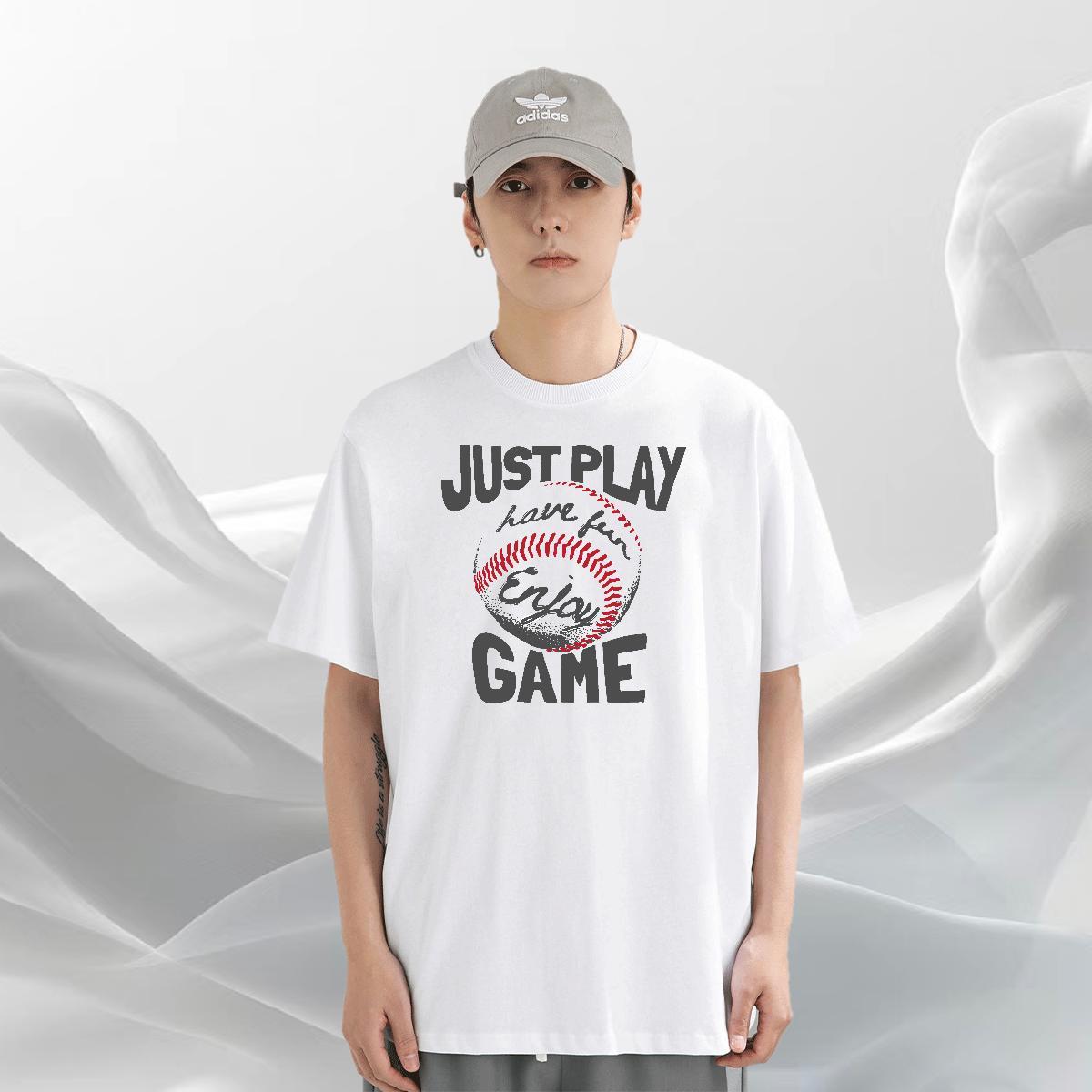 Loose Fit Men Tops Tees 230g 100% Cotton Sport basketball Custom Print Plus Size Breathable Soft Fashion T-Shirts Tshirts