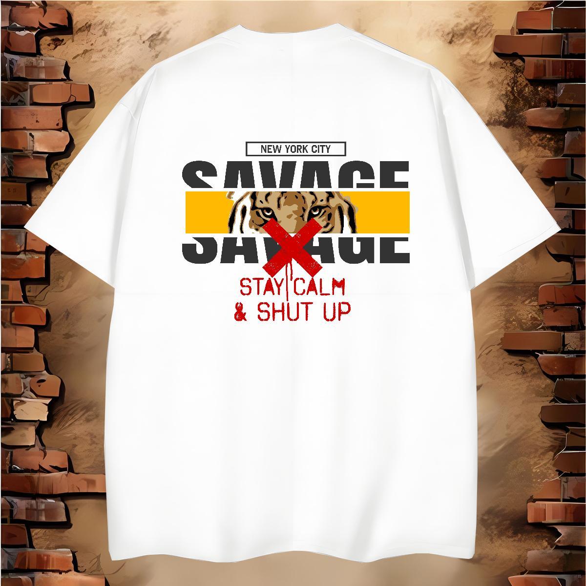 Man T Shirts 100% Cotton 230g Spring Summer O-Neck Short Sleeve Oversized 4XL Men Tops Tees New Unisex Clothings