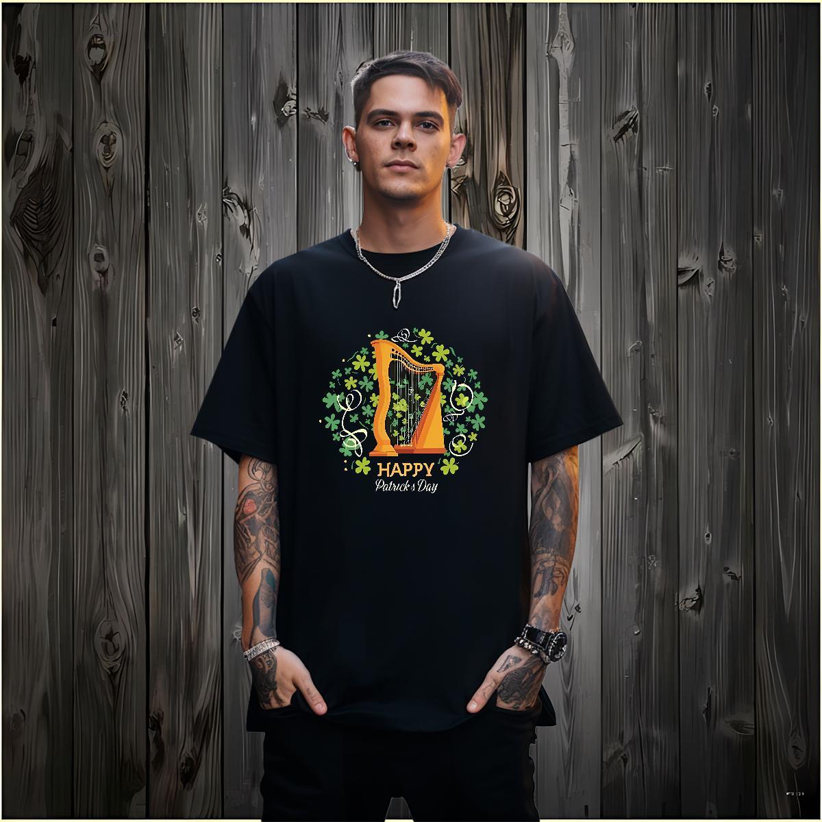 T Shirt For Man 230g Pure Cotton music High Street Hip Hop Breathable Short Sleeve Custom Anime Men Tshirts Classic Loose Tee Shirt